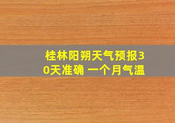 桂林阳朔天气预报30天准确 一个月气温